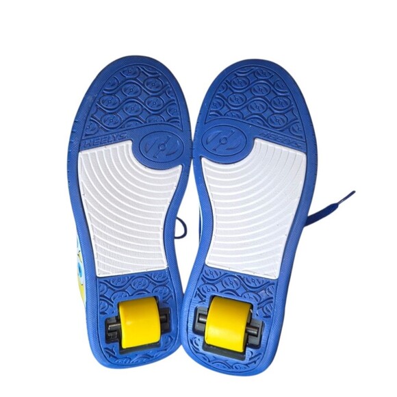 Heelys Split Spongebob Squarepants Blue & Yellow Roller Heeled Sneakers Size Y5 - Picture 7 of 12